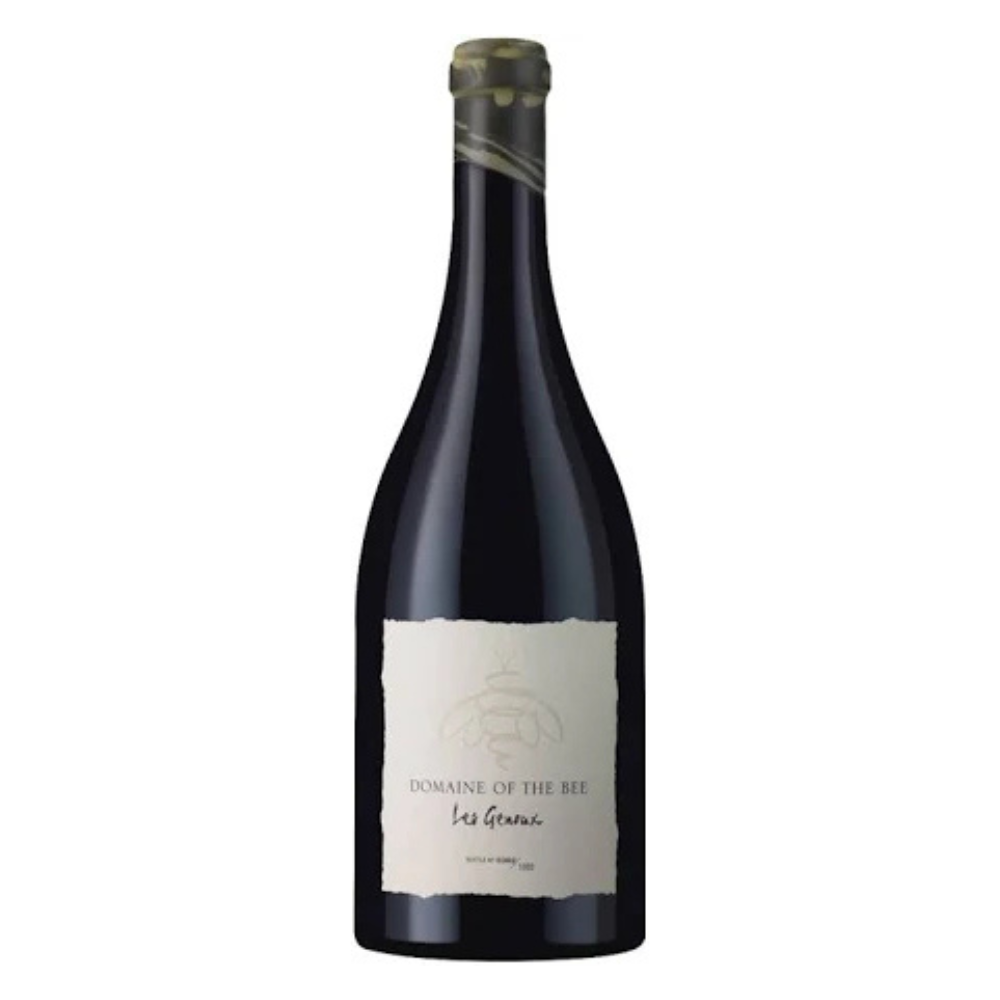 Wine bottle with a white label on a white background