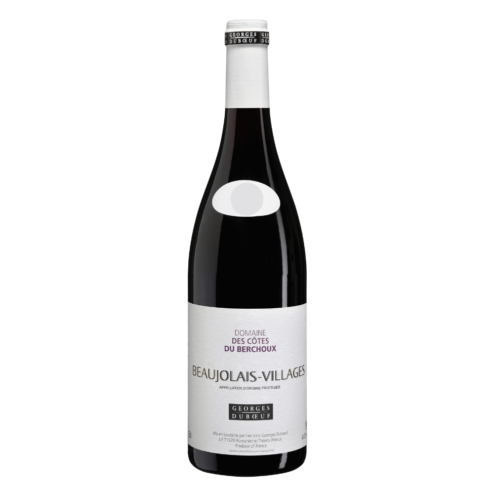 Georges Duboeuf Domaine des Cotes du Berchoux Beaujolais-Villages wine bottle on a white background
