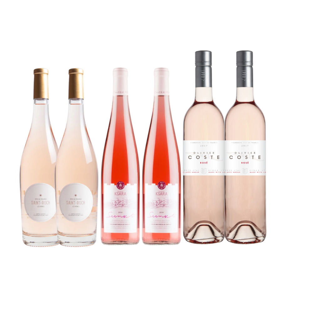 Our Best Value Summer Rosé Collection | Carefully Curated by The Grape Wizard | 75cl x 6 | Best price summer case deals